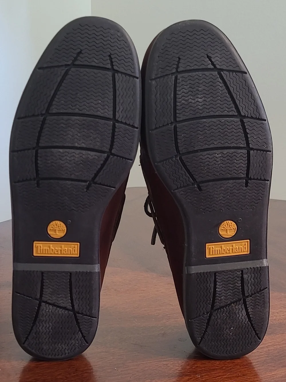 Timberland Brown Leather Moc Toe Slip-On Boat Shoes Size 12 W